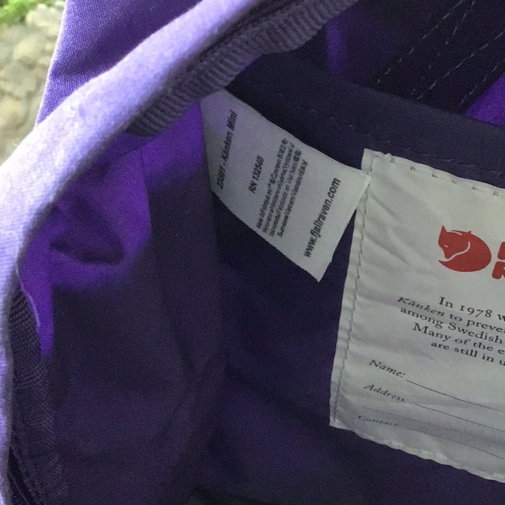 Purple Fjällräven Kånken Mini backpack - Picture 7 of 16